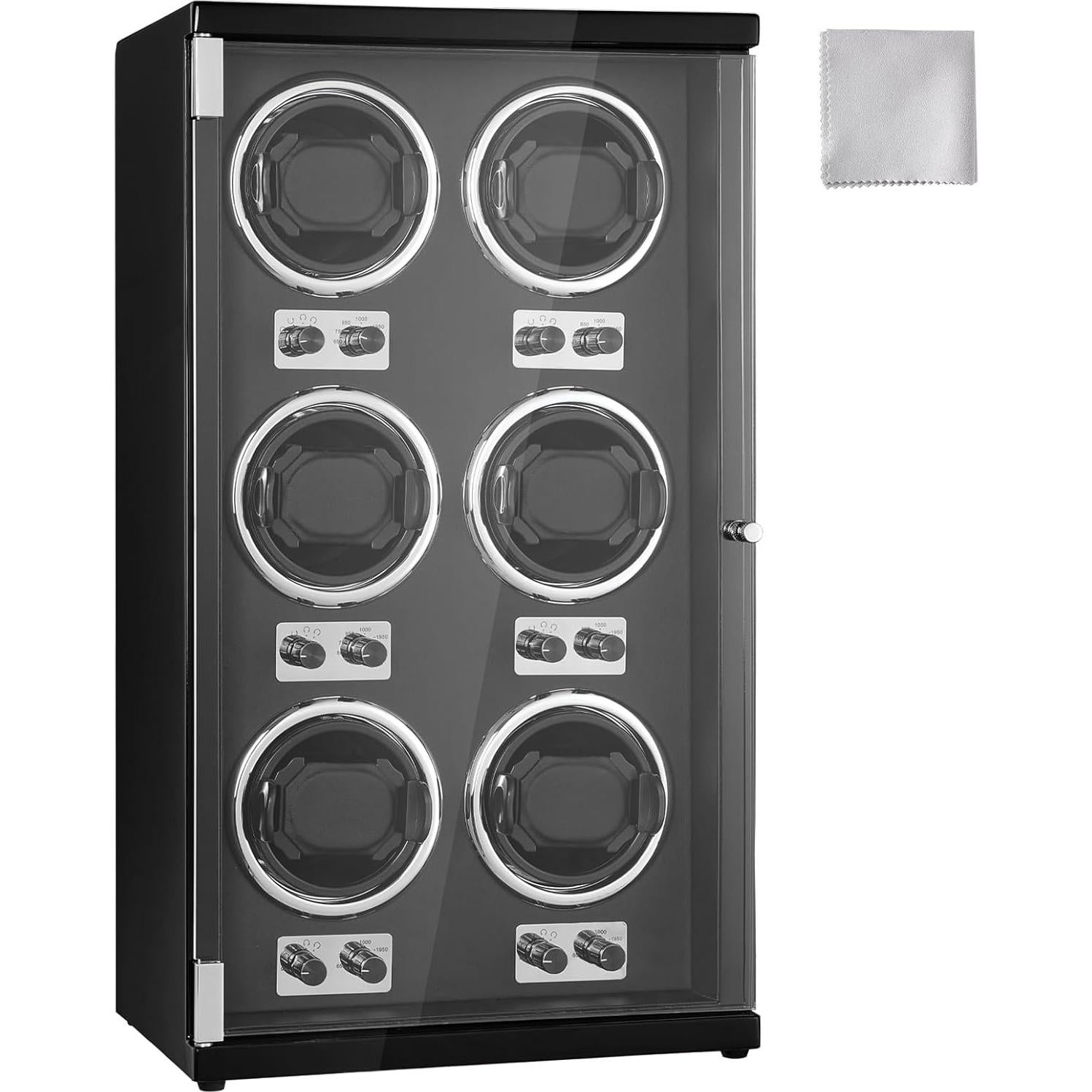 Reloj Winder VEVOR para 6 Relojes Automáticos, Motor Silencioso