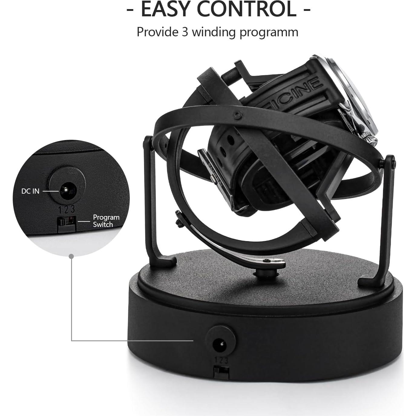 Winder de Reloj DEWEGER Orbit Unisex Motor Silencioso 30.3x19.4cm