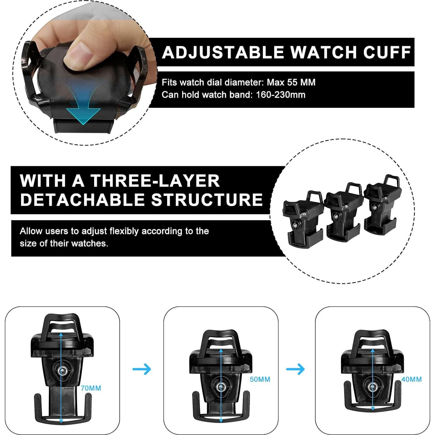 DUKWIN Winder para 12 Relojes Automáticos con Huella Dactilar