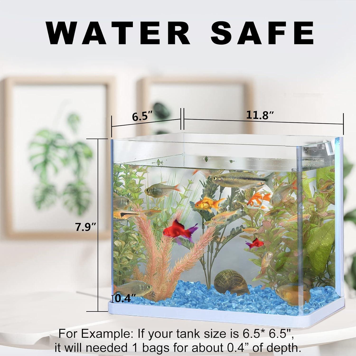 Piedras de vidrio marino Keedolla 0.42 kg para acuarios