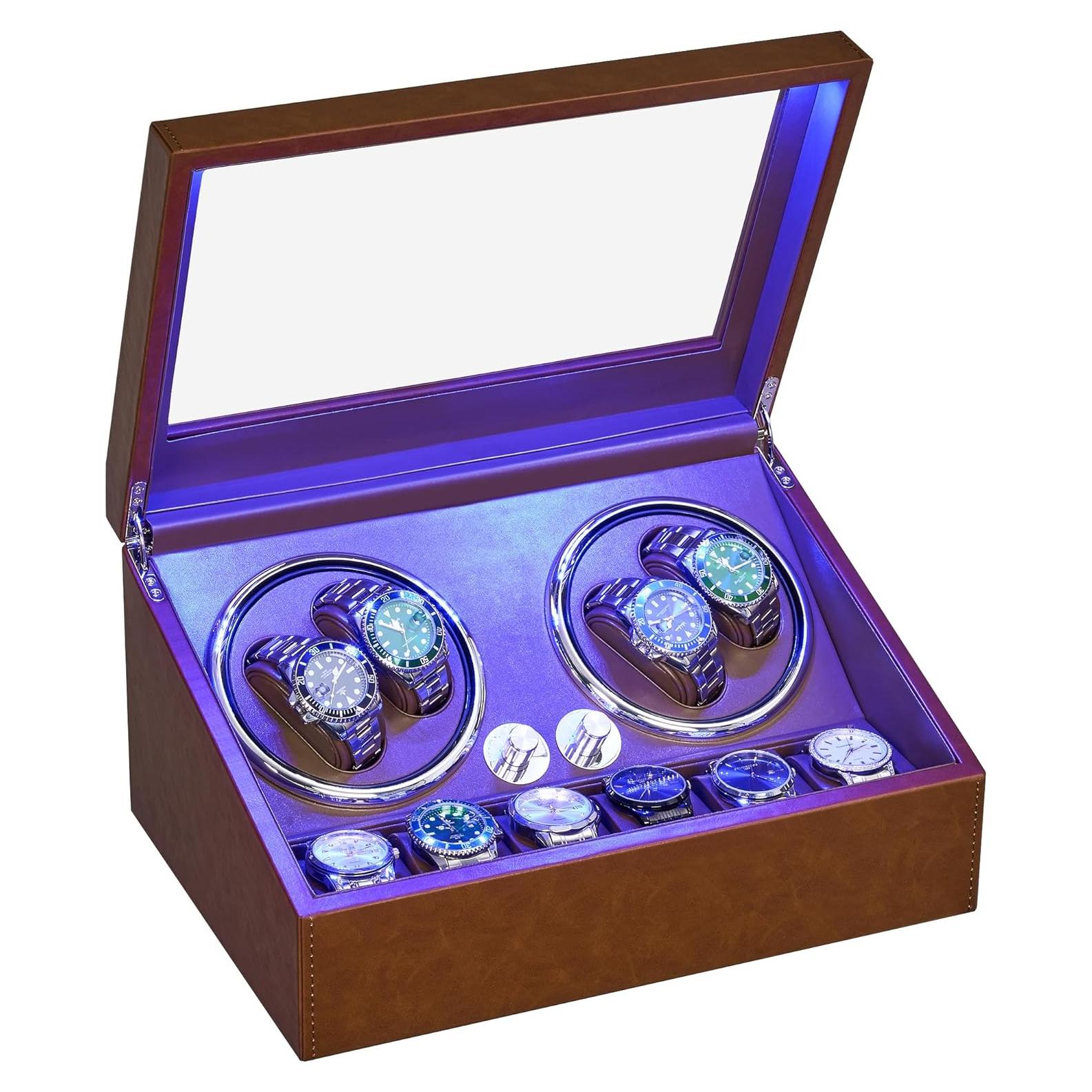 Enrollador de Relojes ANWBROAD 4+6 con Motor Silencioso