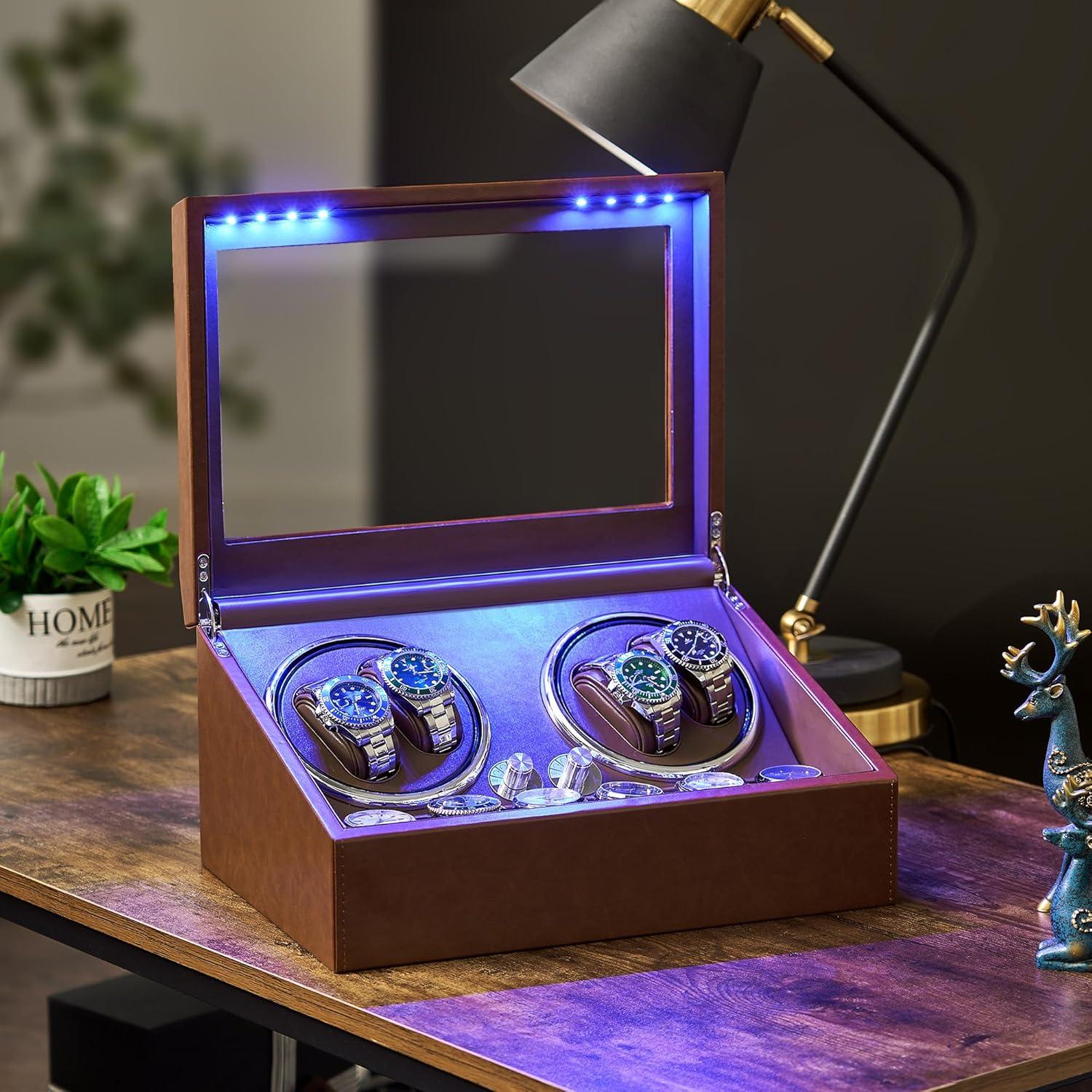 Enrollador de Relojes ANWBROAD 4+6 con Motor Silencioso