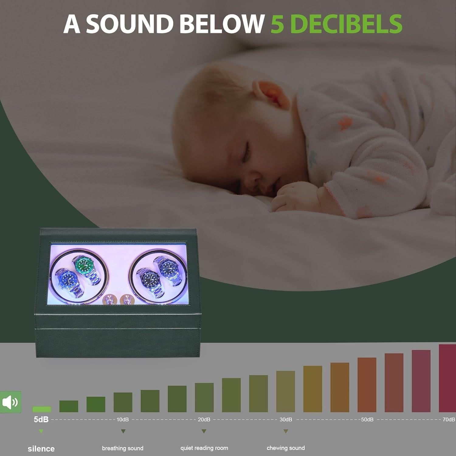 Winder de Reloj ANWBROAD 4+6 Automático Silencioso LED