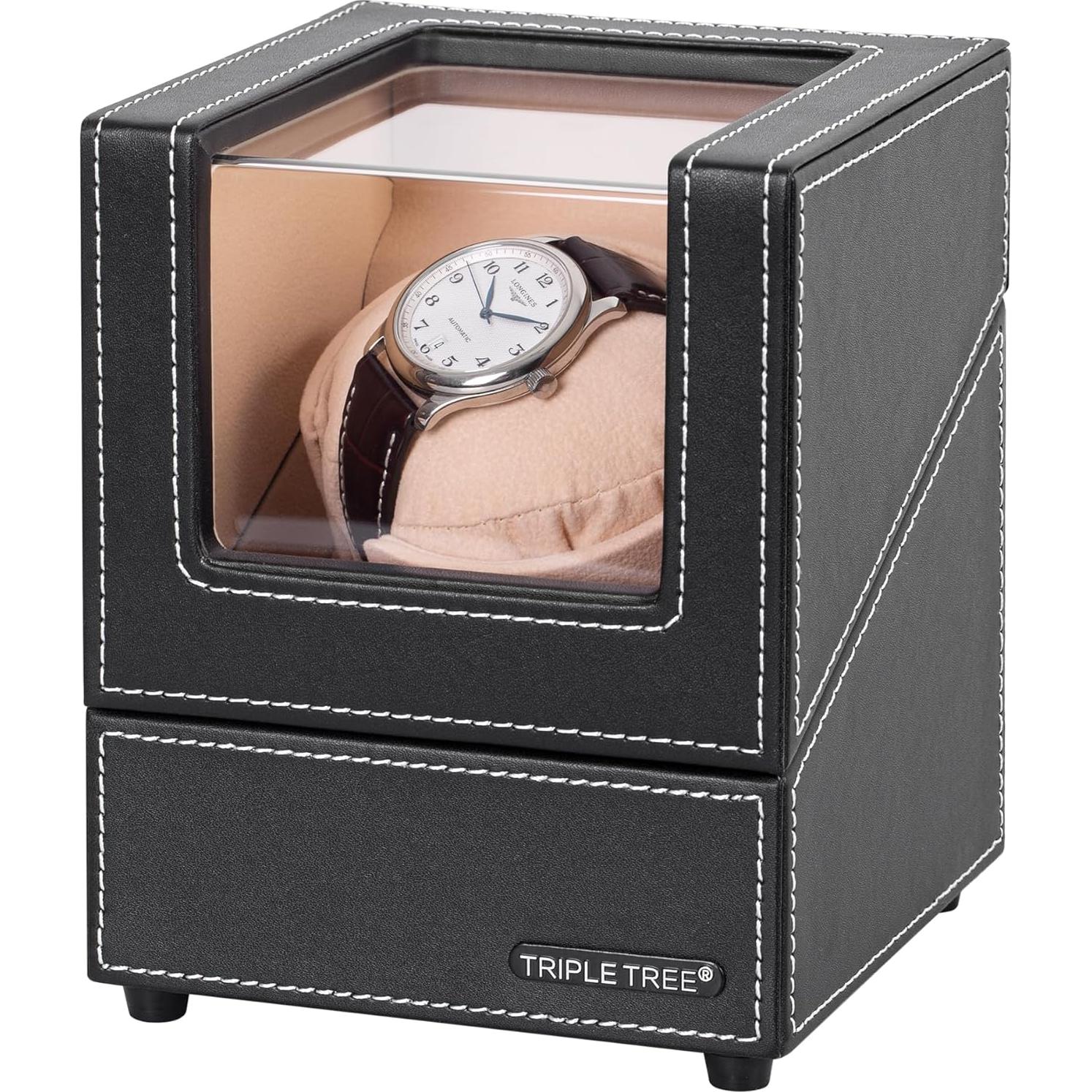 Reproductor de Relojes Automáticos TRIPLE TREE Negro 4 Modos