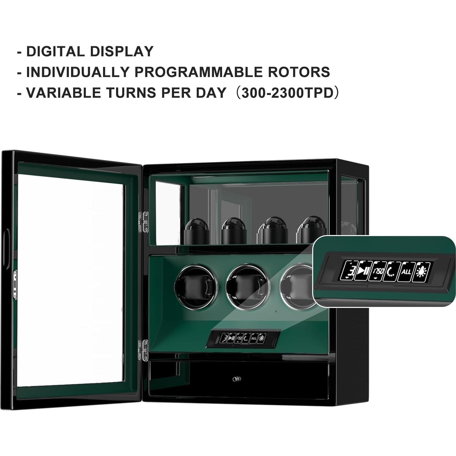 Cargador de Reloj Automático DUKWIN con Huella Dactilar 3+4