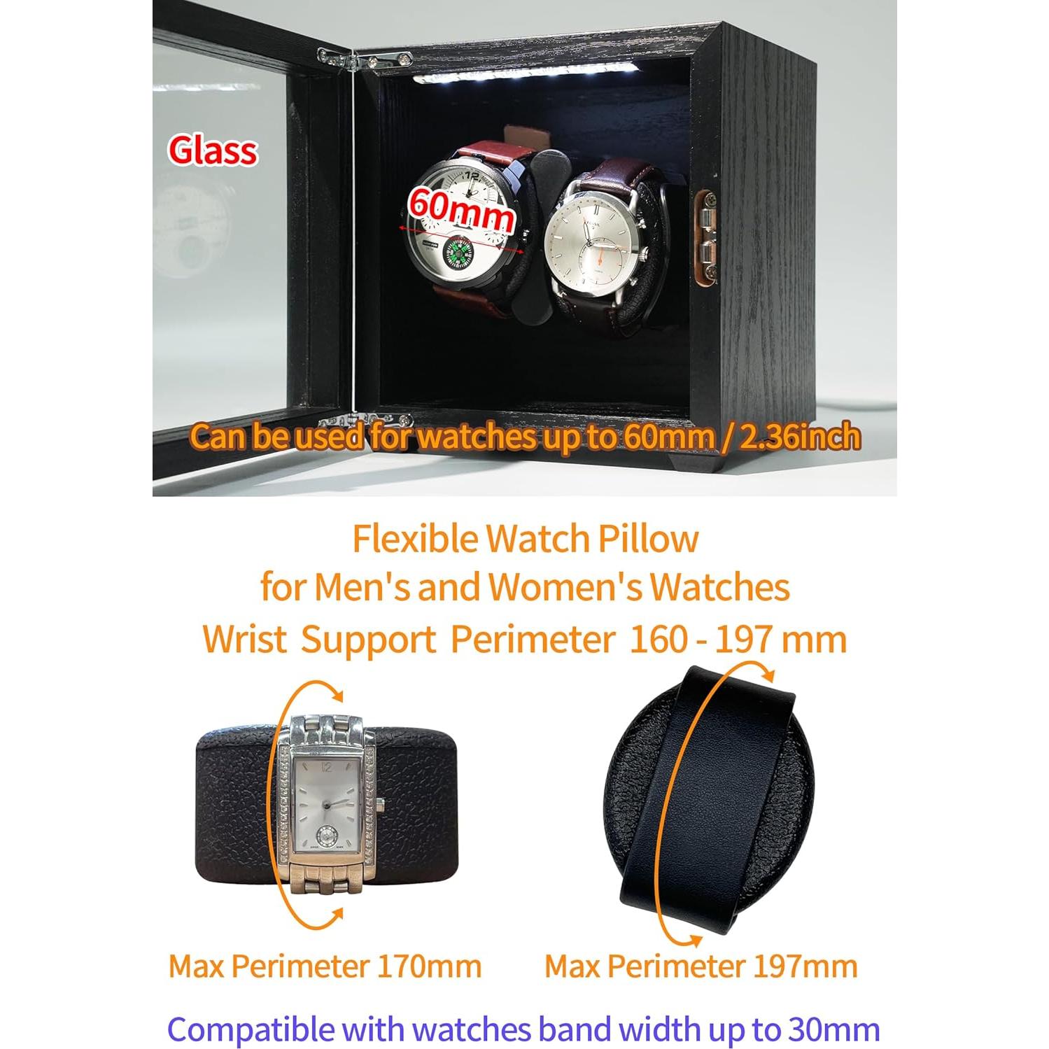 Enrollador Automático de Reloj ORYX para 2 Relojes, USB