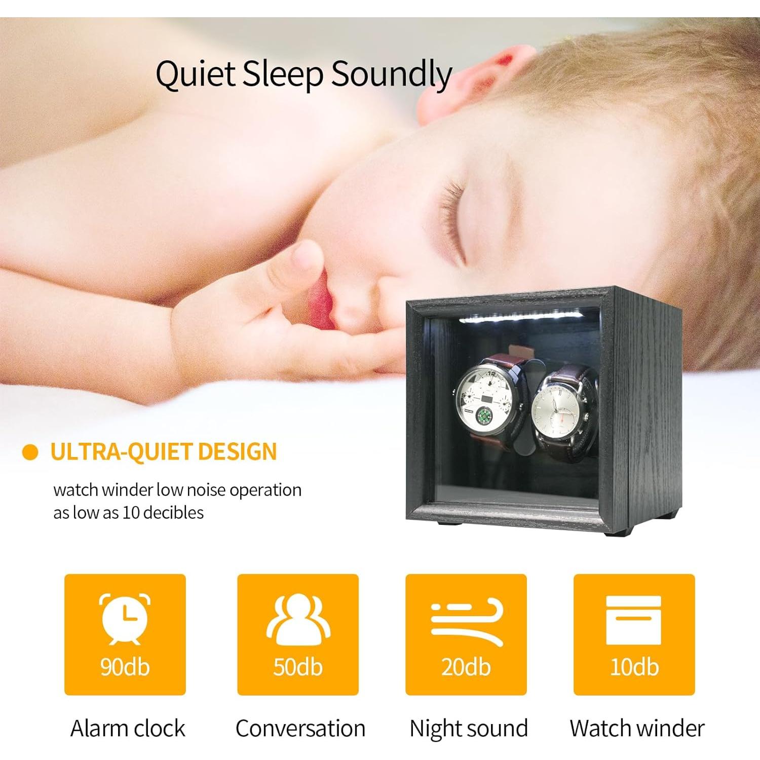 Enrollador Automático de Reloj ORYX para 2 Relojes, USB