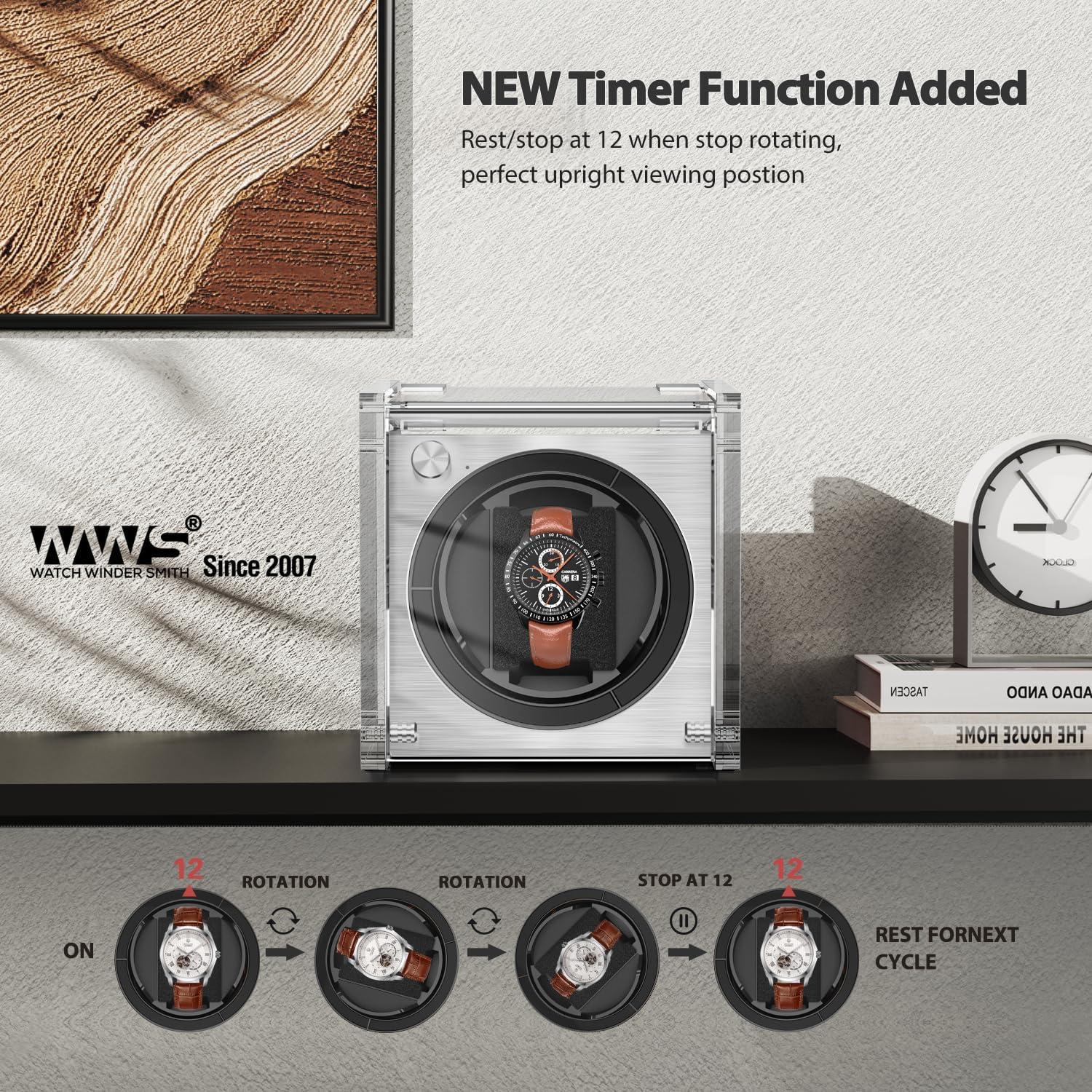 Cajón de Reloj Automático Individual Watch Winder Smith - Silencioso