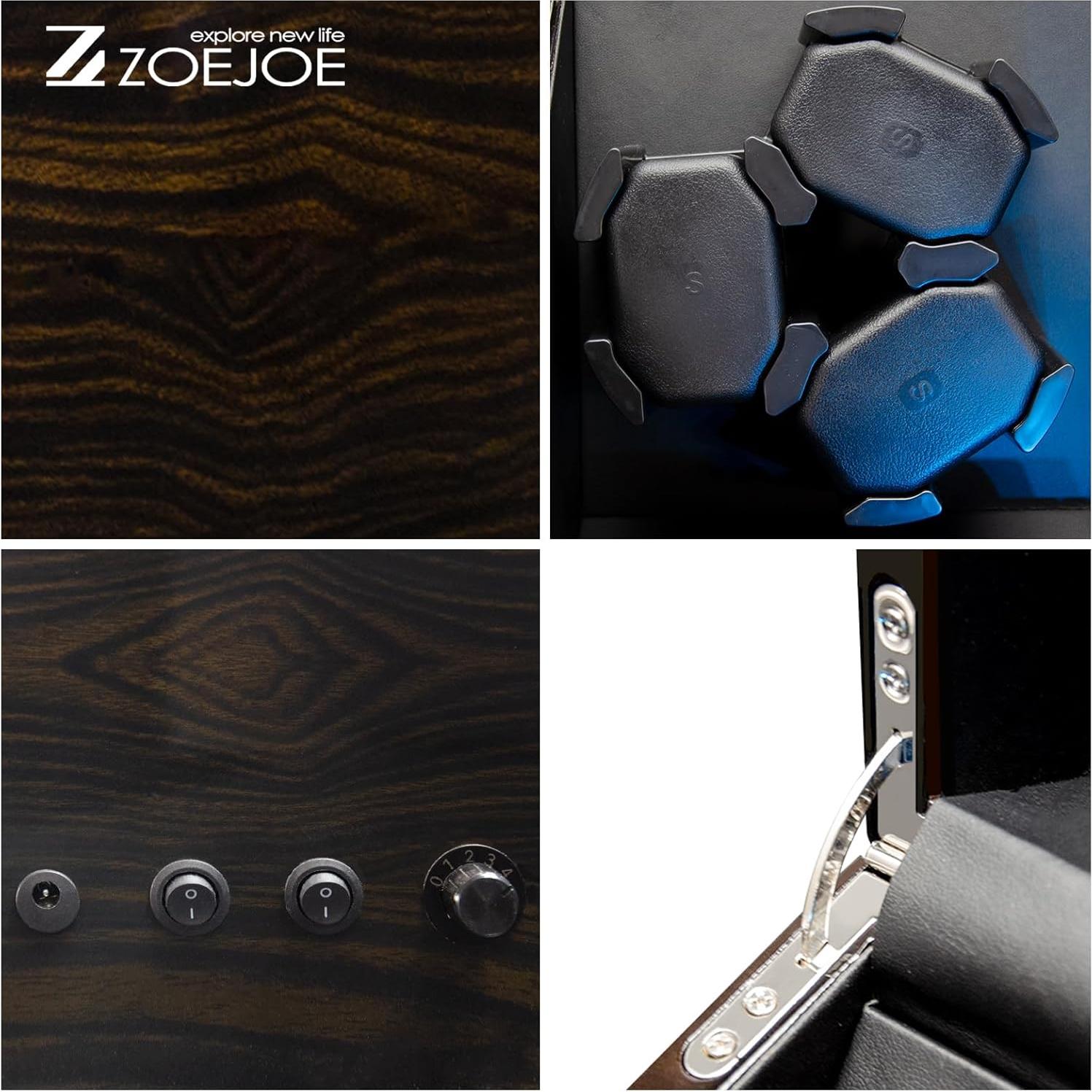 Enrollador automático de relojes ZOEJOE 12 relojes, 4 modos