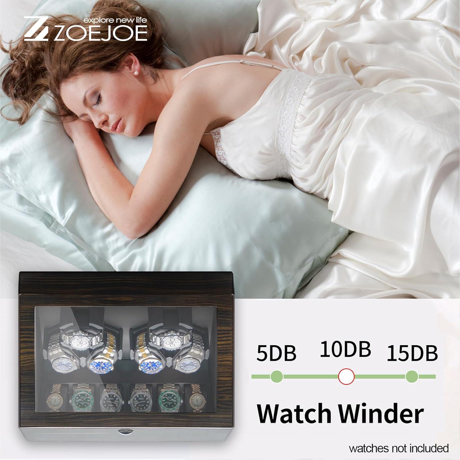 Enrollador automático de relojes ZOEJOE 12 relojes, 4 modos