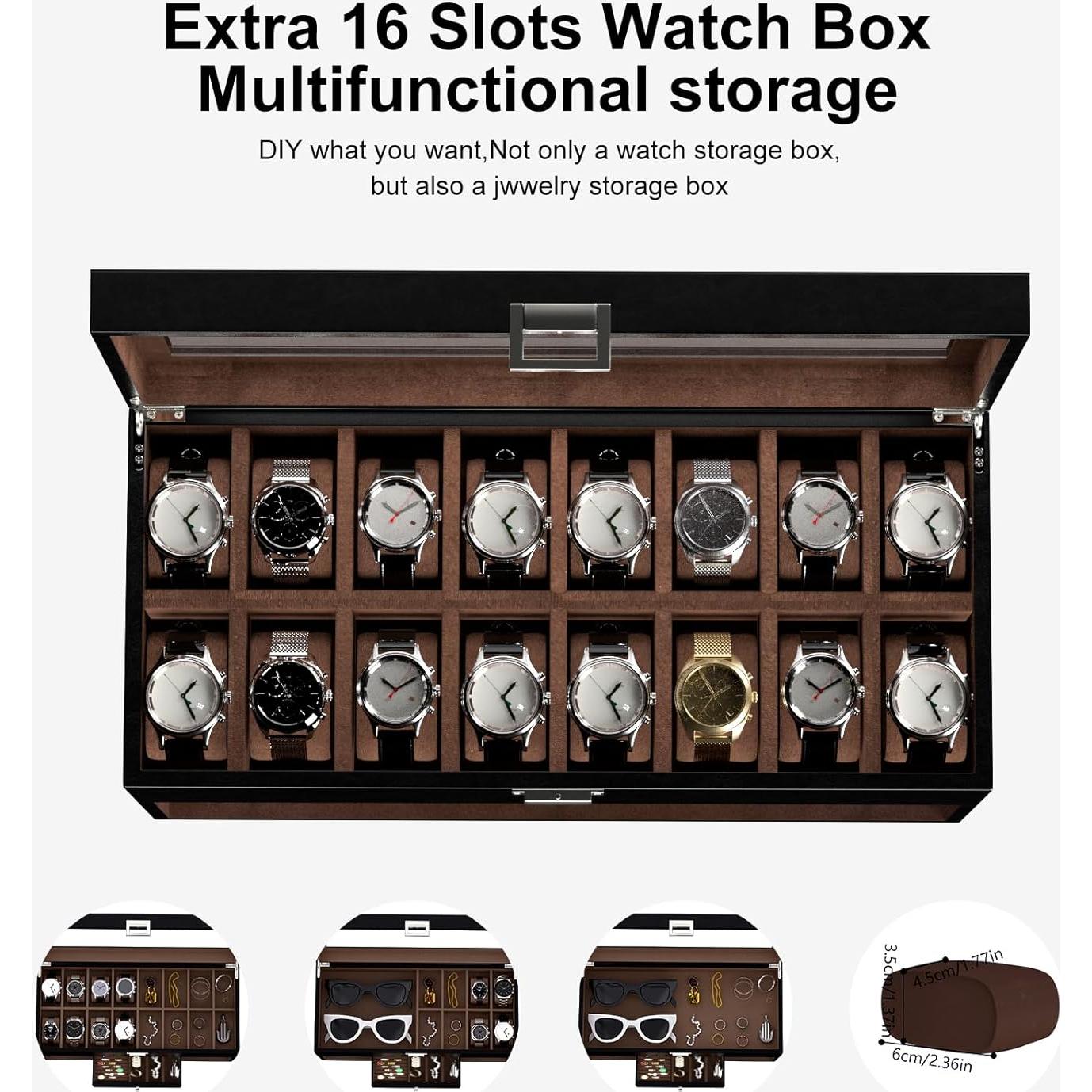 Cargador de Reloj DUKWIN 2 Relojes Automáticos 4 Modos