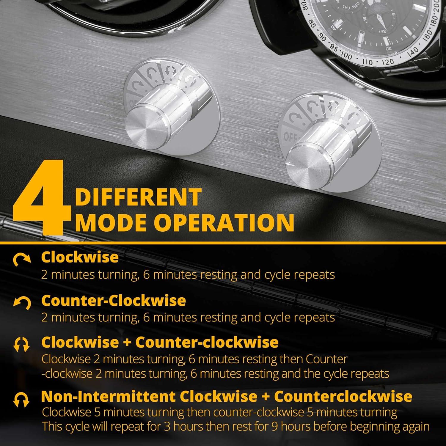 Reloj Winder JINS&VICO para 4 Relojes Automáticos Bambú