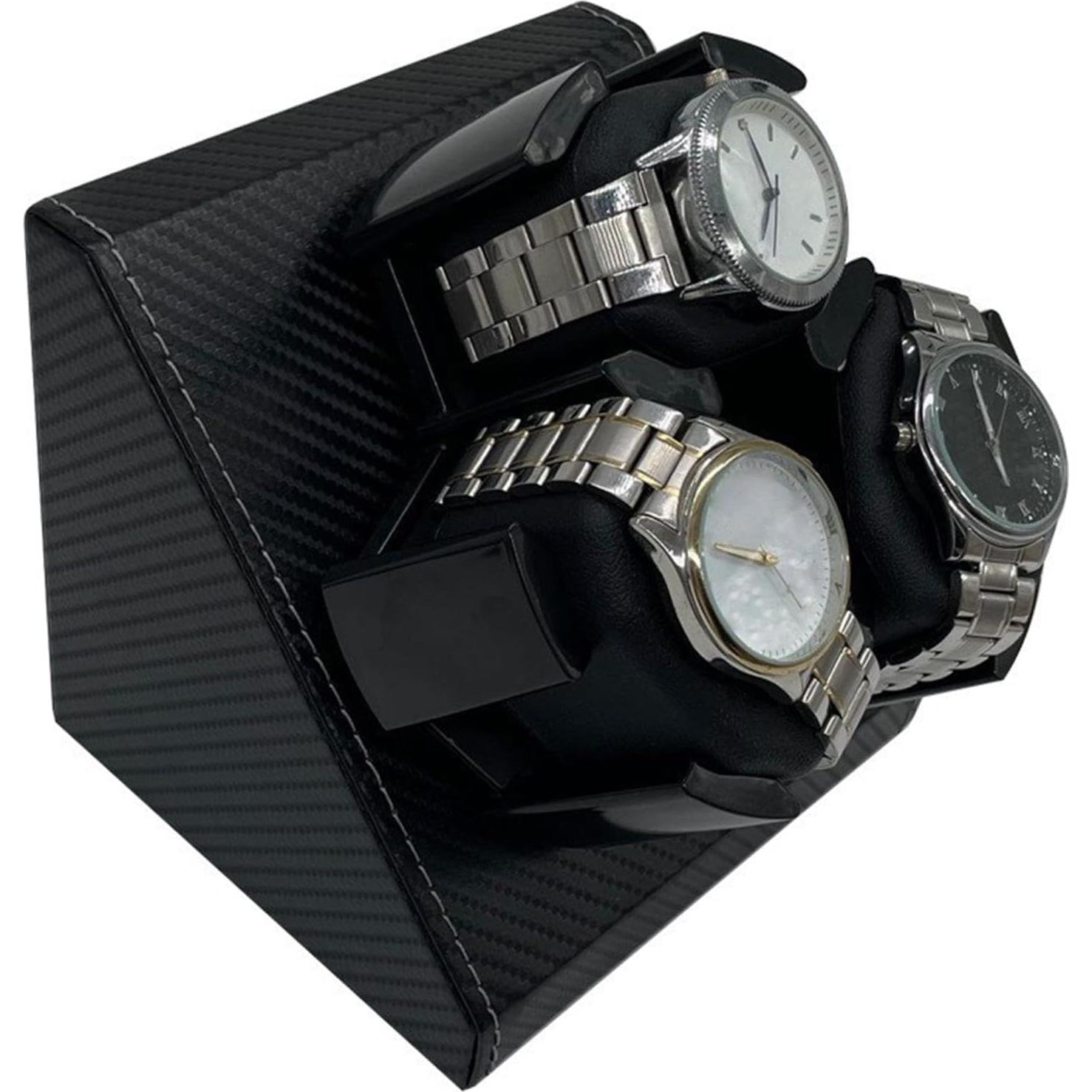 Enrollador de Reloj Automático UGPLM 3 Relojes Cuero PU