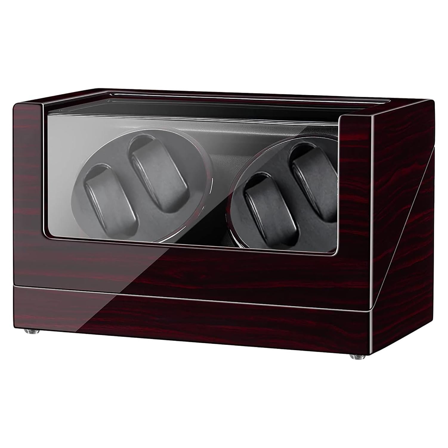 Reloj Winder JQUEEN W004 Marrón con Motor Silencioso