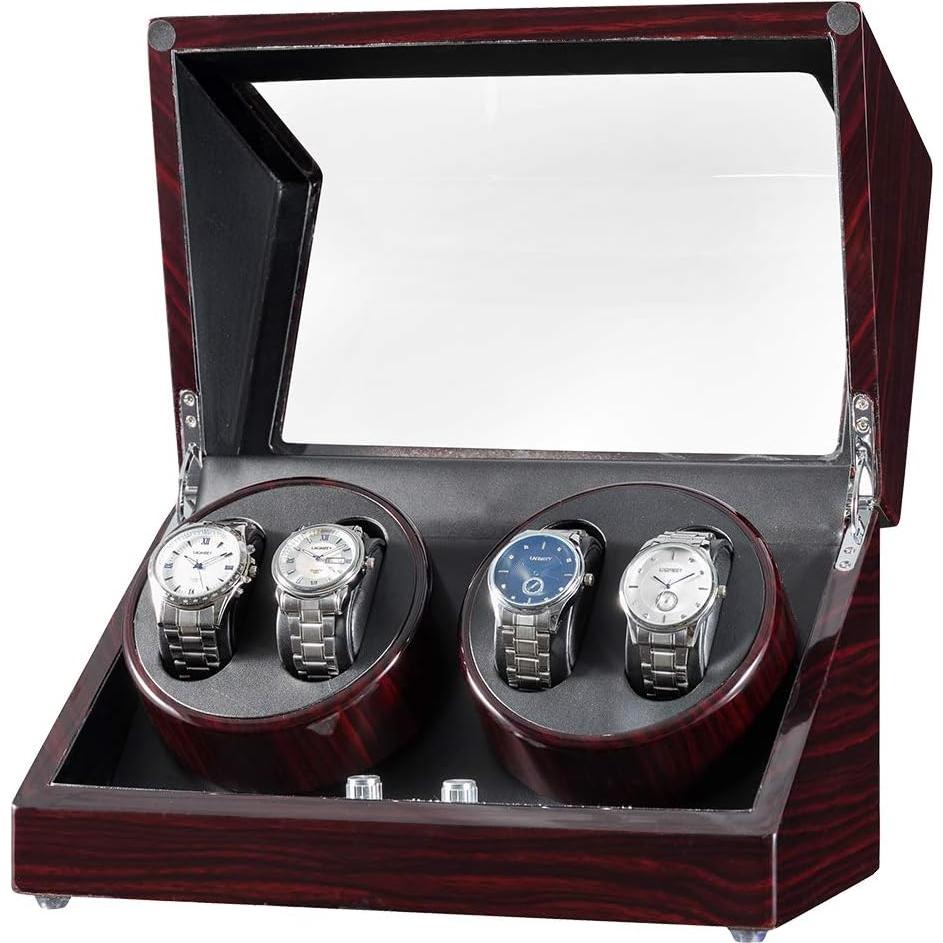 Reloj Winder JQUEEN W004 Marrón con Motor Silencioso