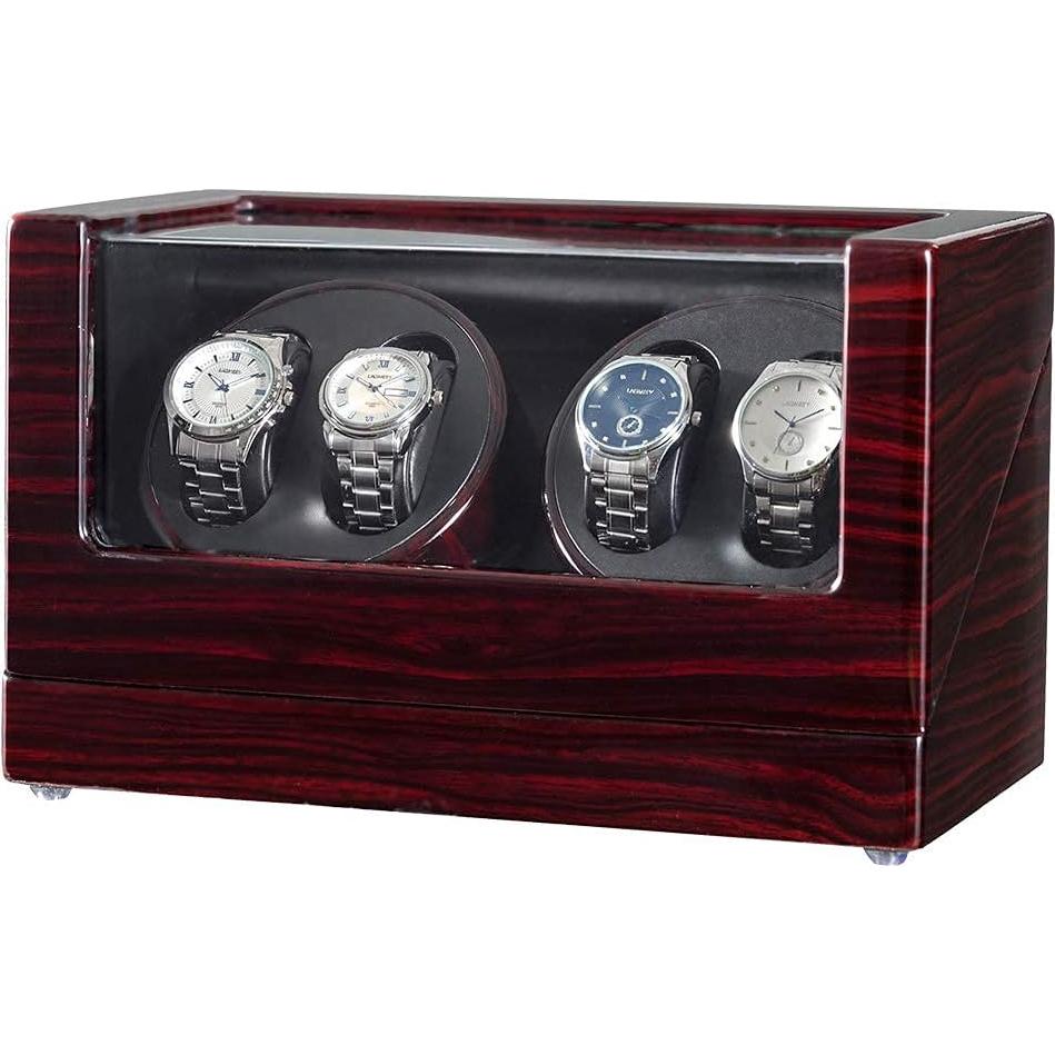 Reloj Winder JQUEEN W004 Marrón con Motor Silencioso