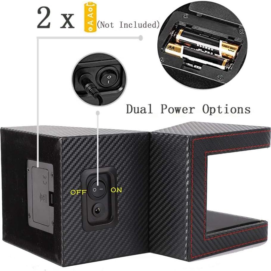 Cofre para Relojes Automáticos Aokeleilei Fibra de Carbono