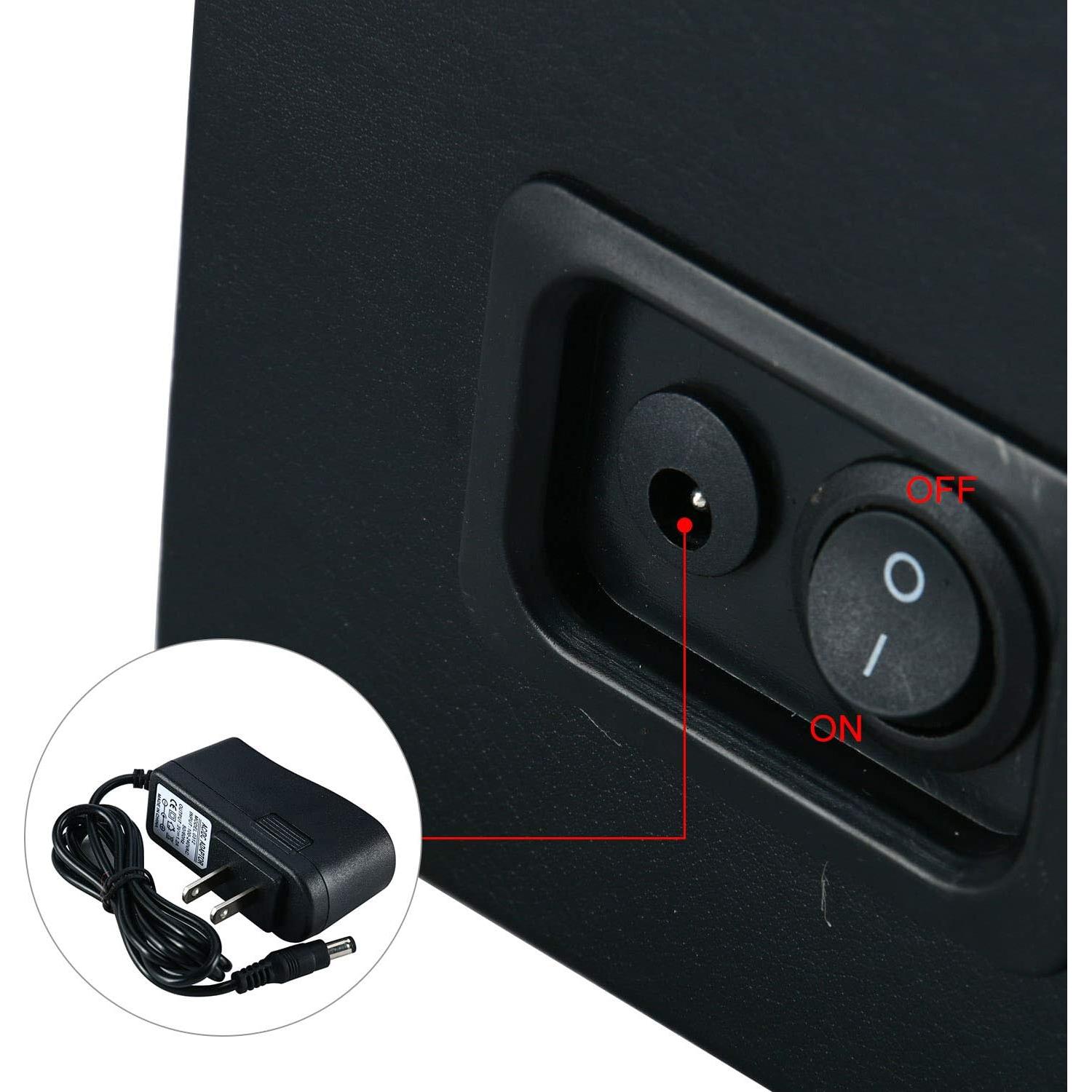 Enrollador de Reloj Individual Homend en Cuero Negro, Motor Silencioso