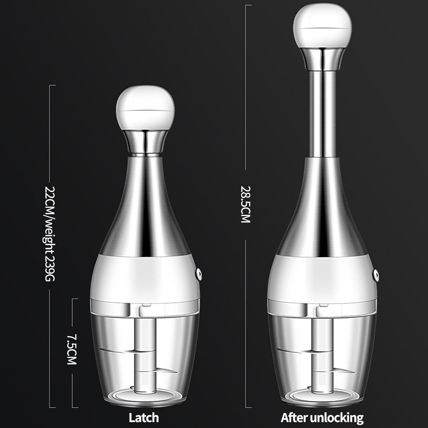 Mini Cortador de Ajo Genérico Acero Inoxidable 300g Manual