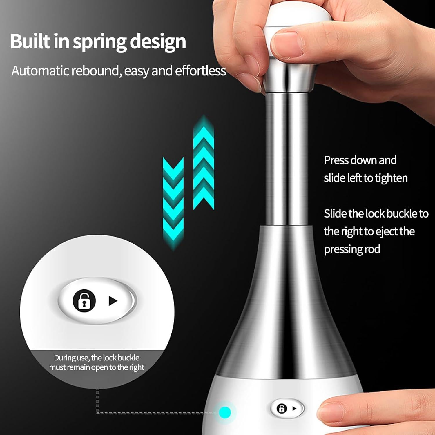 Mini Cortador de Ajo Genérico Acero Inoxidable 300g Manual