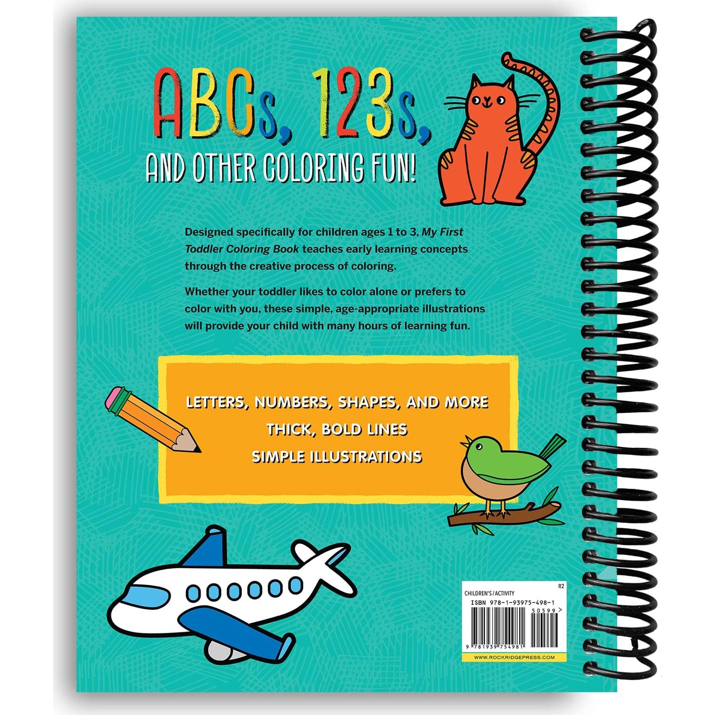 Libro de Colorear para Niños Pequeños Rockridge 21.5x28 cm