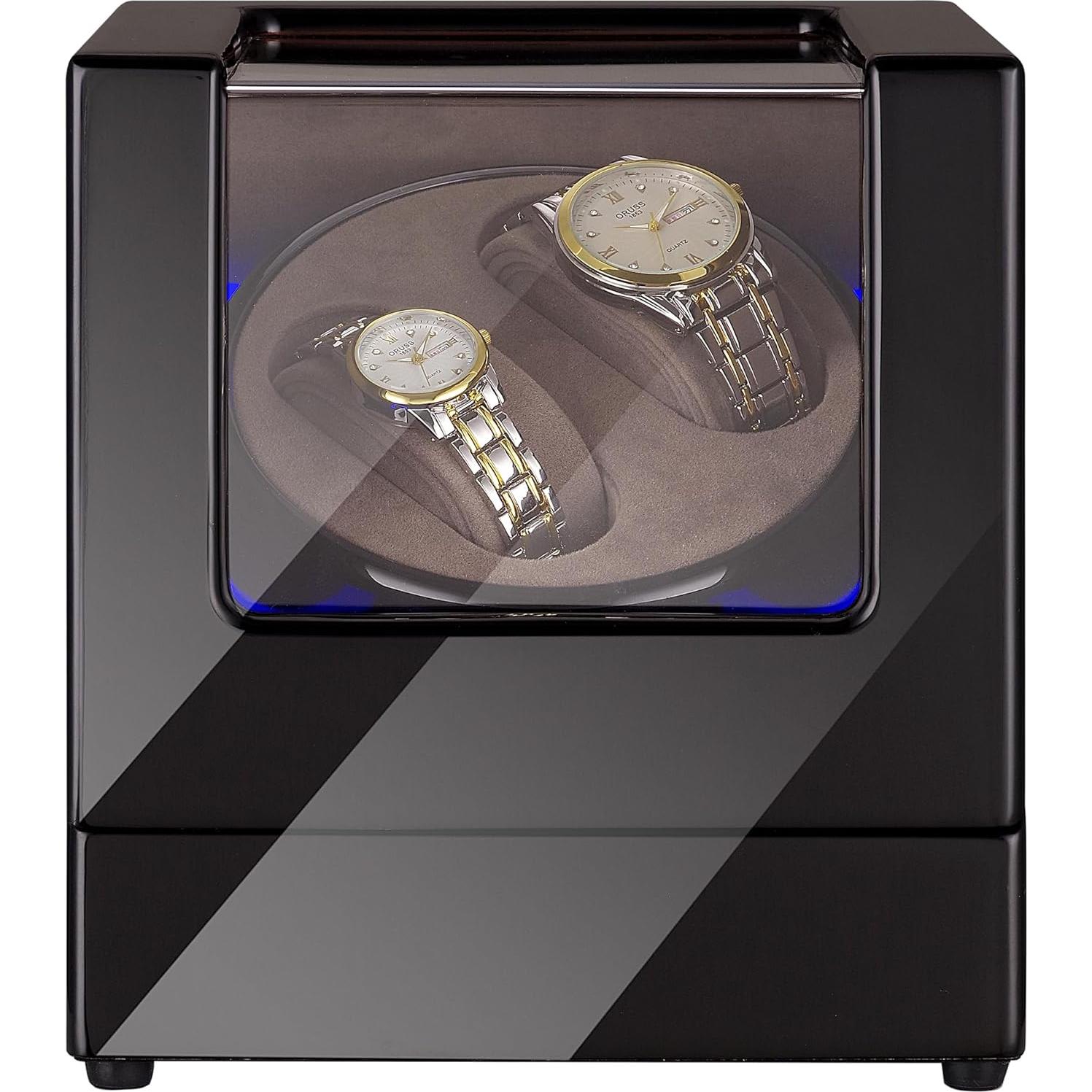 Enrollador de Reloj Doble Lenway con Motor Silencioso LED