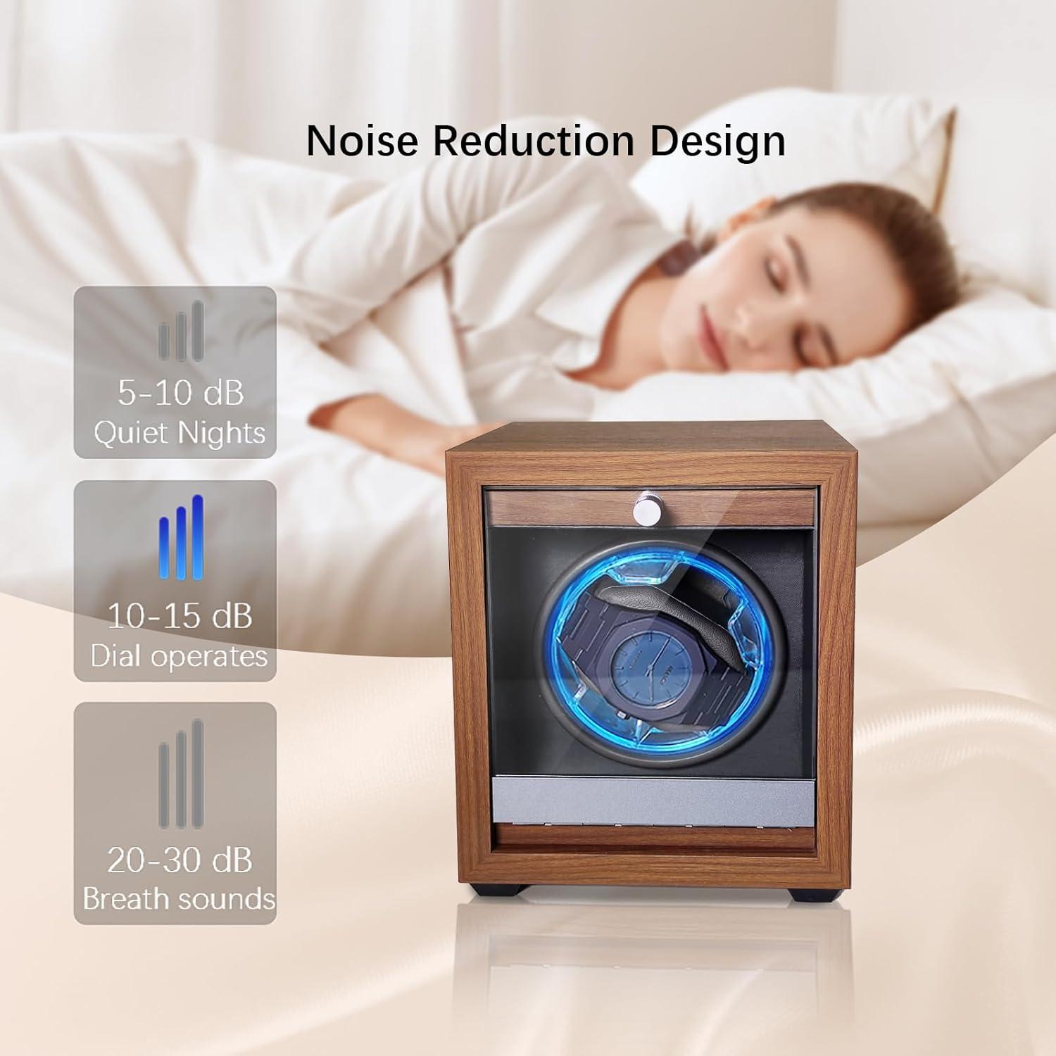 Enrollador de Reloj Automático Newymaking SKW162-B con Luz LED