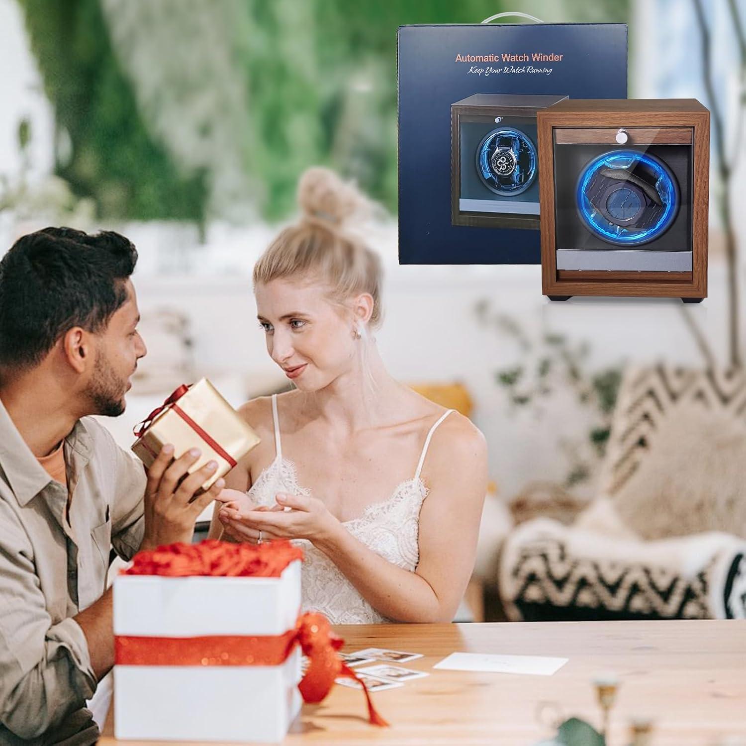 Enrollador de Reloj Automático Newymaking SKW162-B con Luz LED