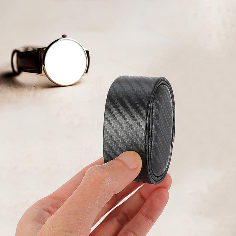 Cojín para Enrollador de Relojes Hemobllo PU Negro 6 Pcs