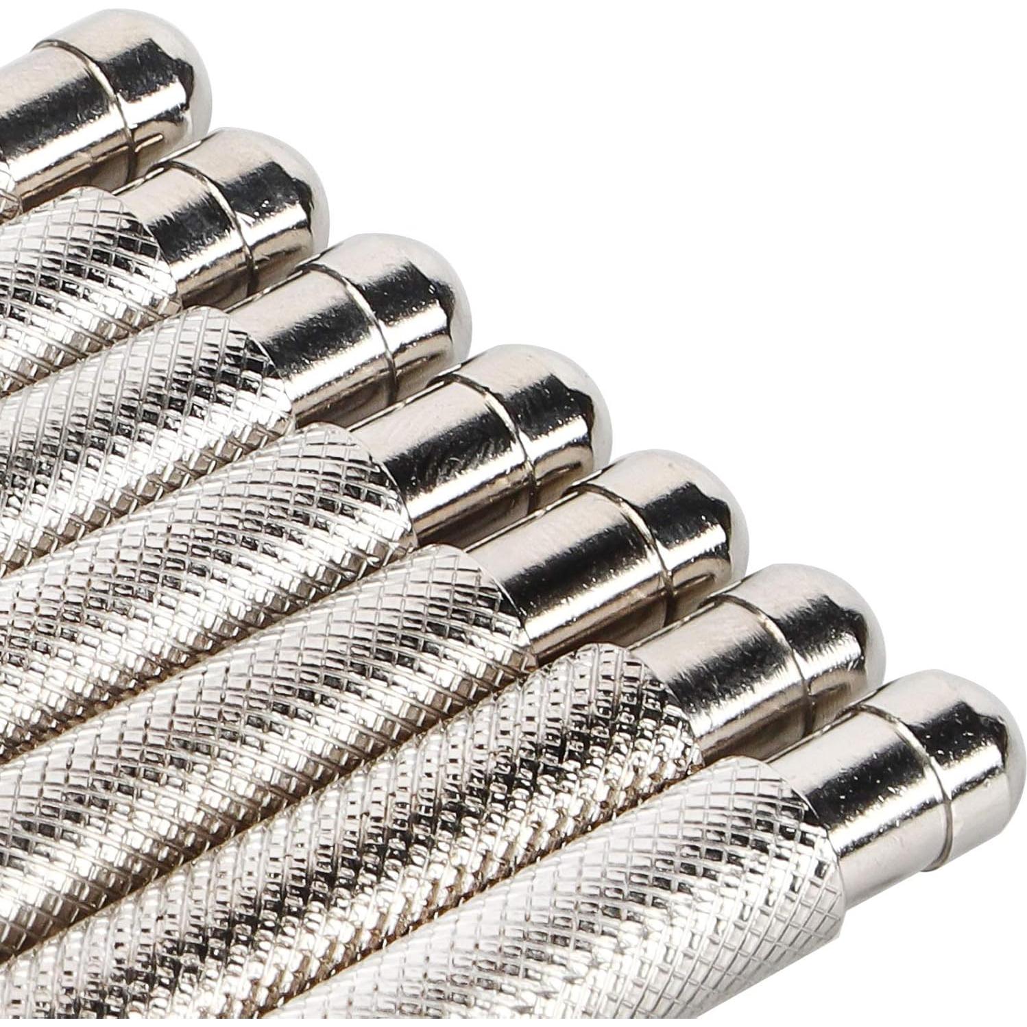 Juego de Llaves de Corona de Reloj FUZHUI 7 Piezas Acero Inoxidable