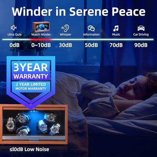 Enrollador de Relojes Automático KAMANOSEN SKW168 6 Platos LED