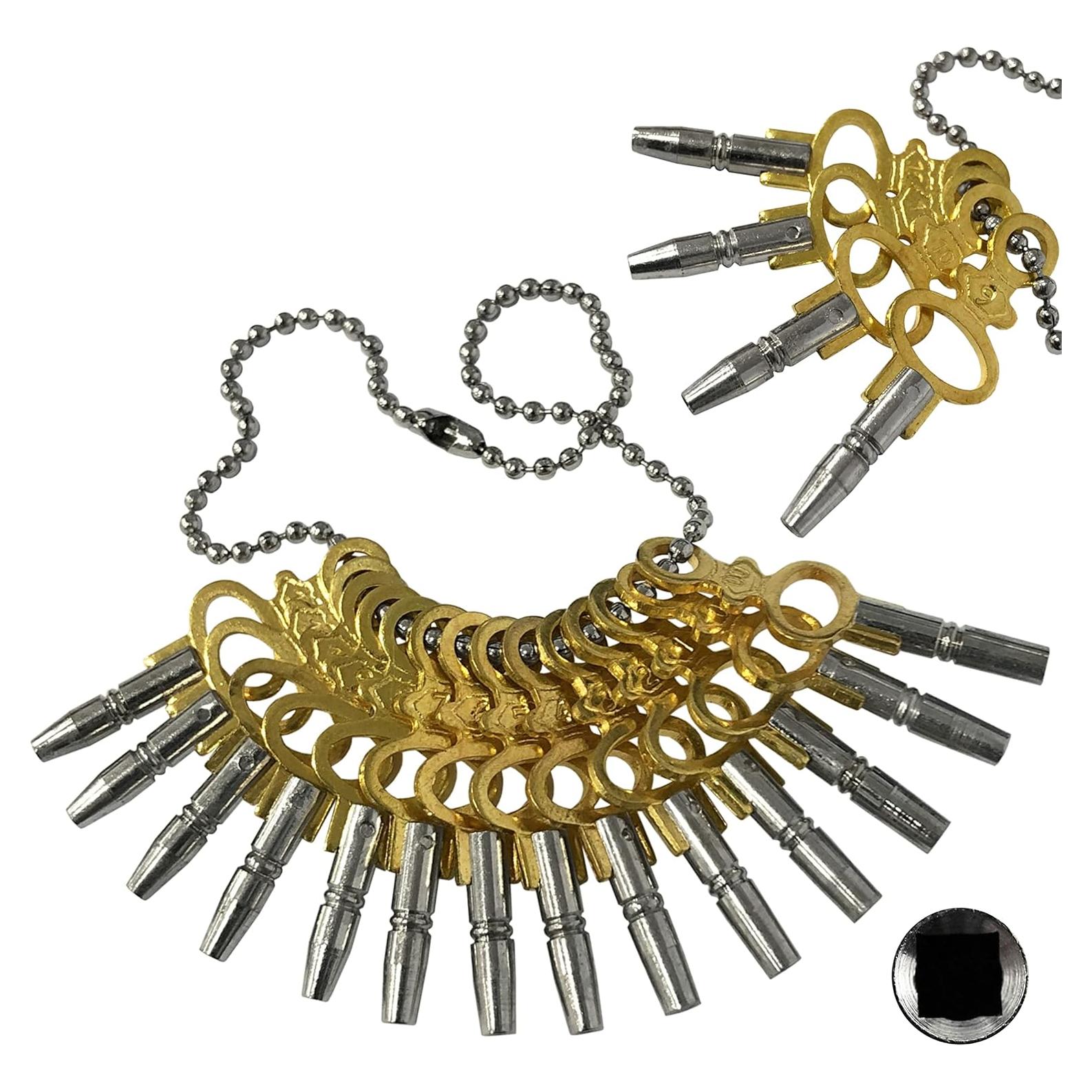 Juego de 14 Llaves de Reloj de Bolsillo Tamaño 00-12 - AL Findings