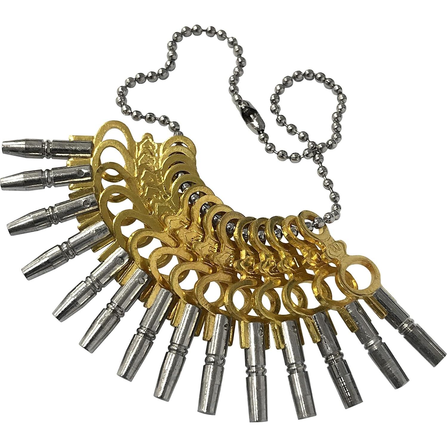 Juego de 14 Llaves de Reloj de Bolsillo Tamaño 00-12 - AL Findings