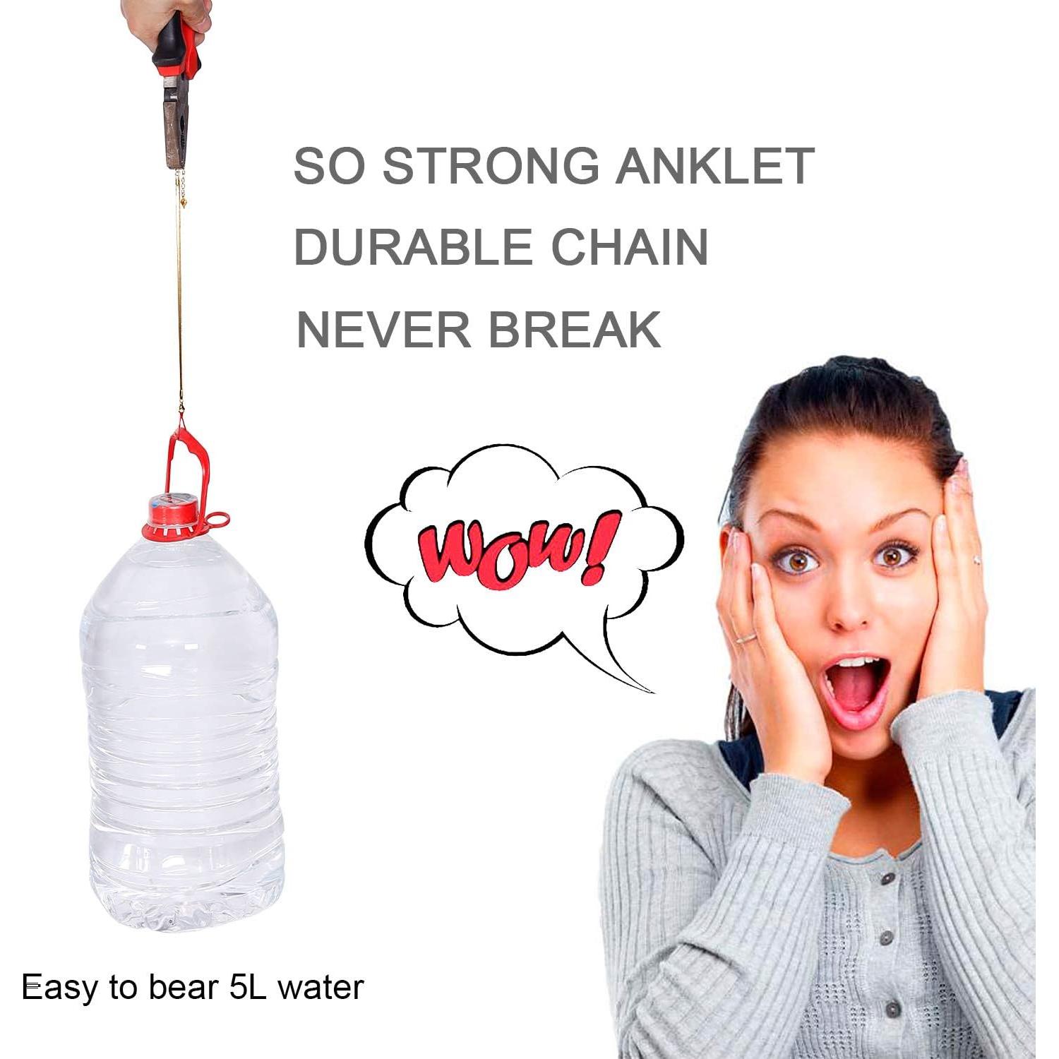 Tobillera de Oro 18K para Mujeres - Cadena de Serpiente Ajustable