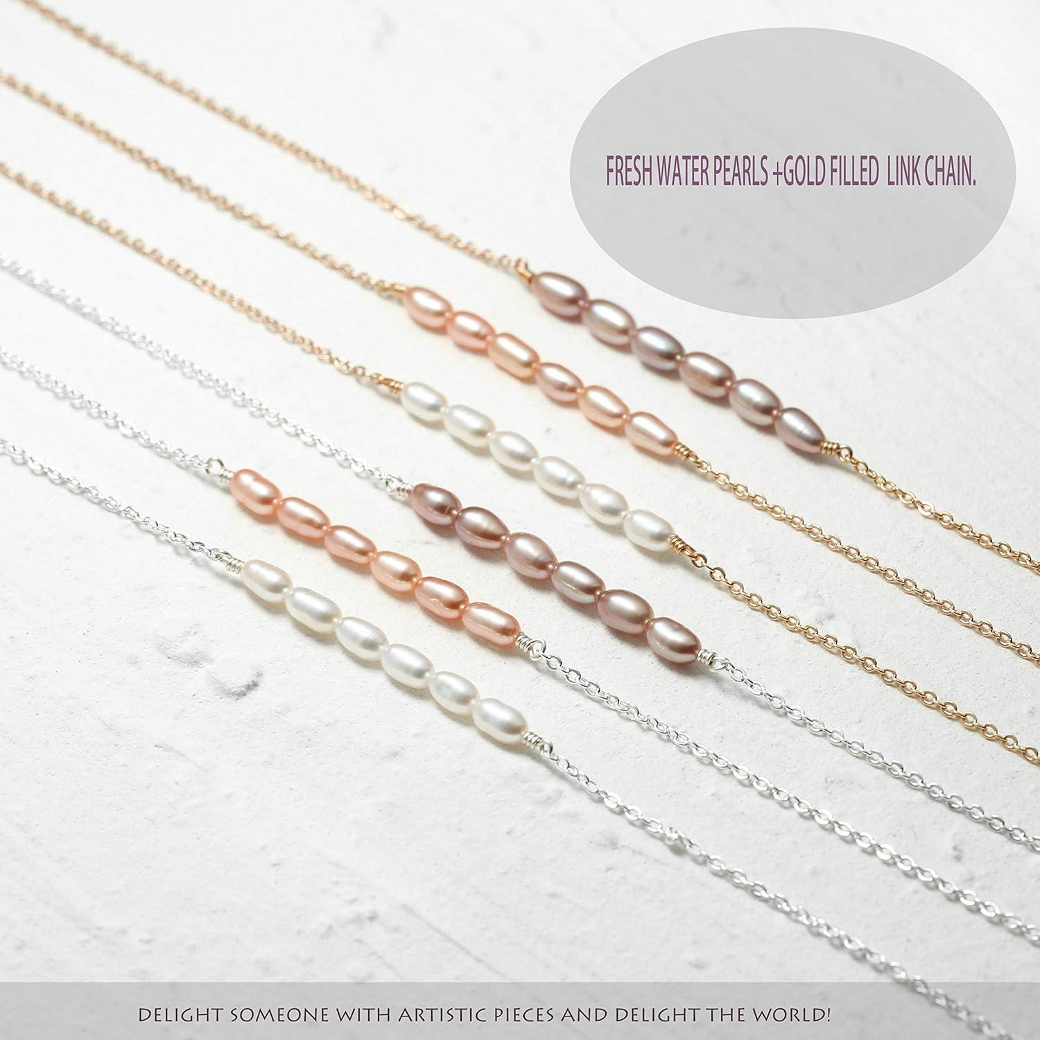 Tobillera Dorada Boho MEVECCO con Perla Ajustable 21.1cm