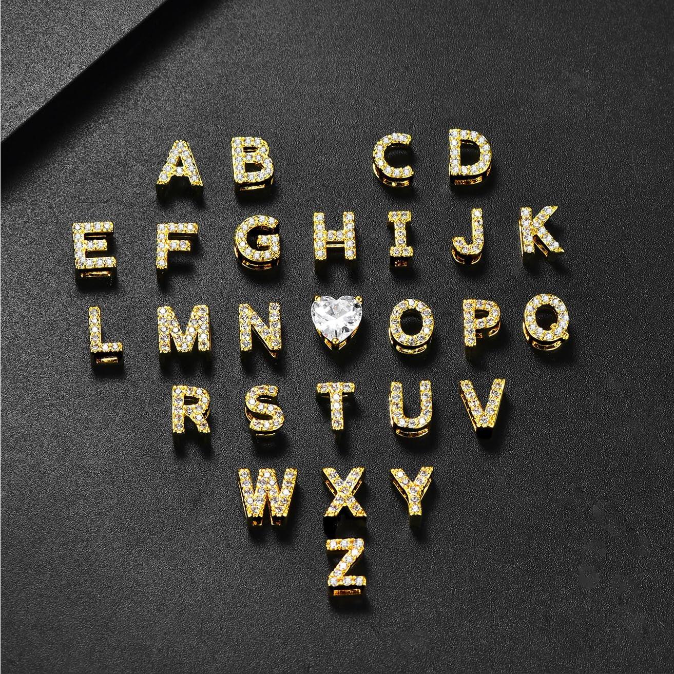 Pulsera de Tobillo de Oro 14K MYYOII con Iniciales CZ Ajustable