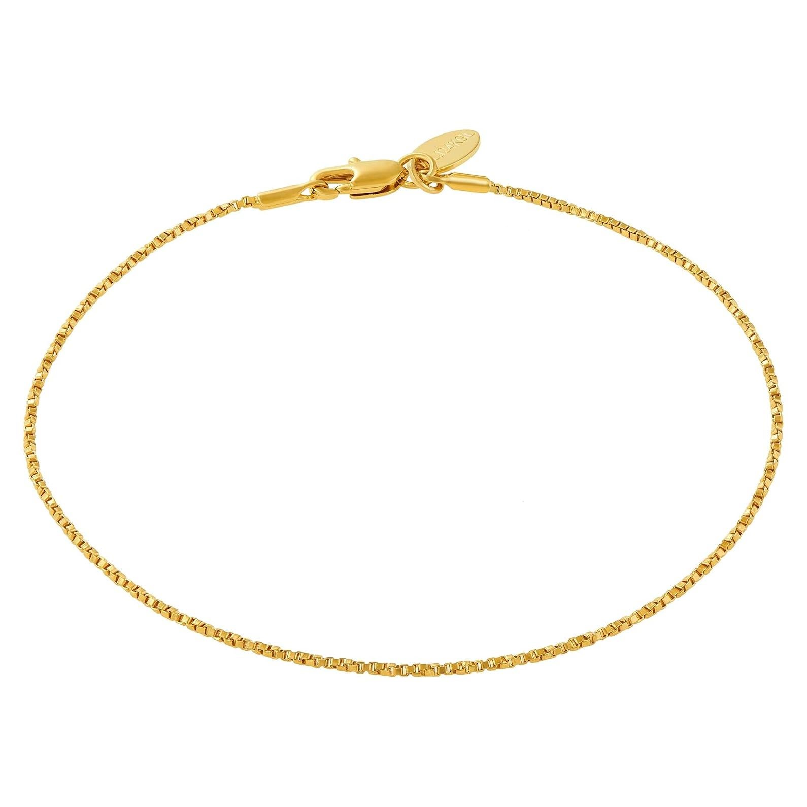 Pulsera de Tobillo de Oro 24k Lifetime 25.4 cm para Mujeres