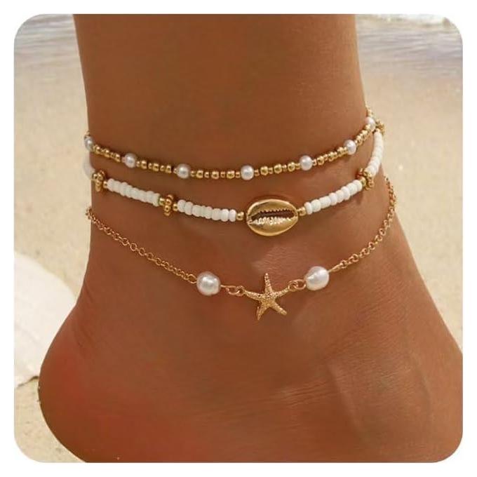 Pulseras de Tobillo de Conchas para Mujeres - Joyería Boho
