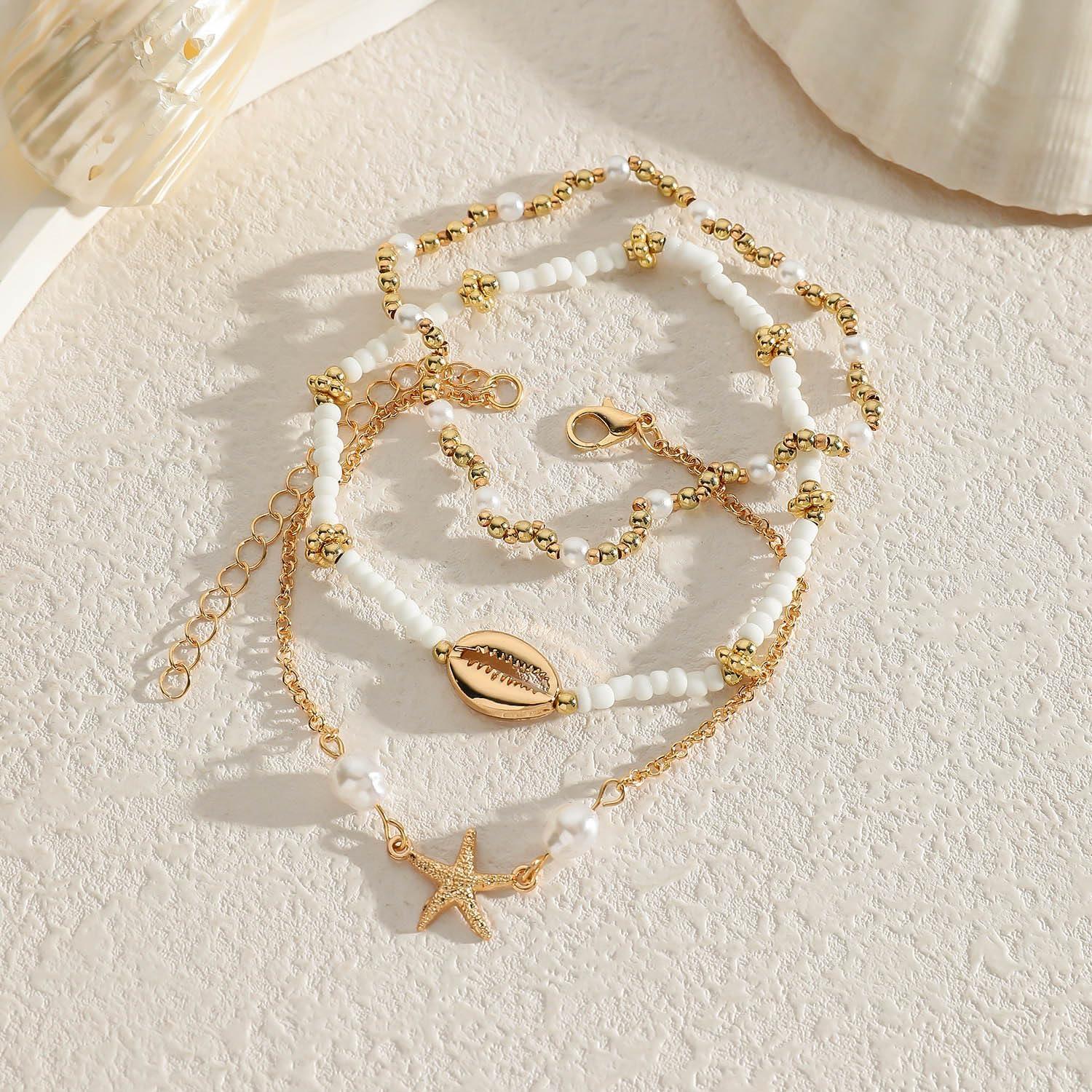 Pulseras de Tobillo de Conchas para Mujeres - Joyería Boho