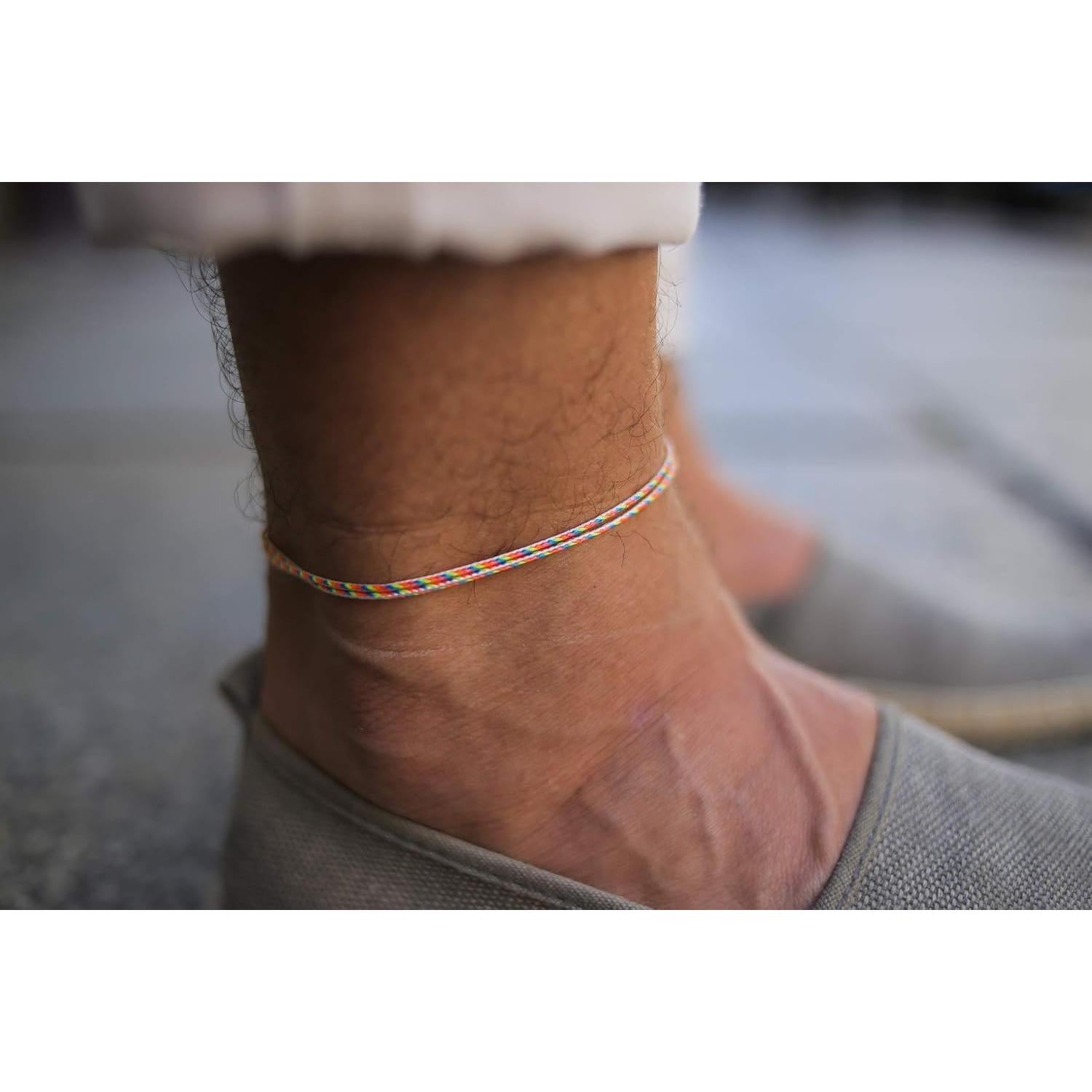 Pulsera de Tobillo Hecha a Mano Nami Oro Retro Ajustable 60cm