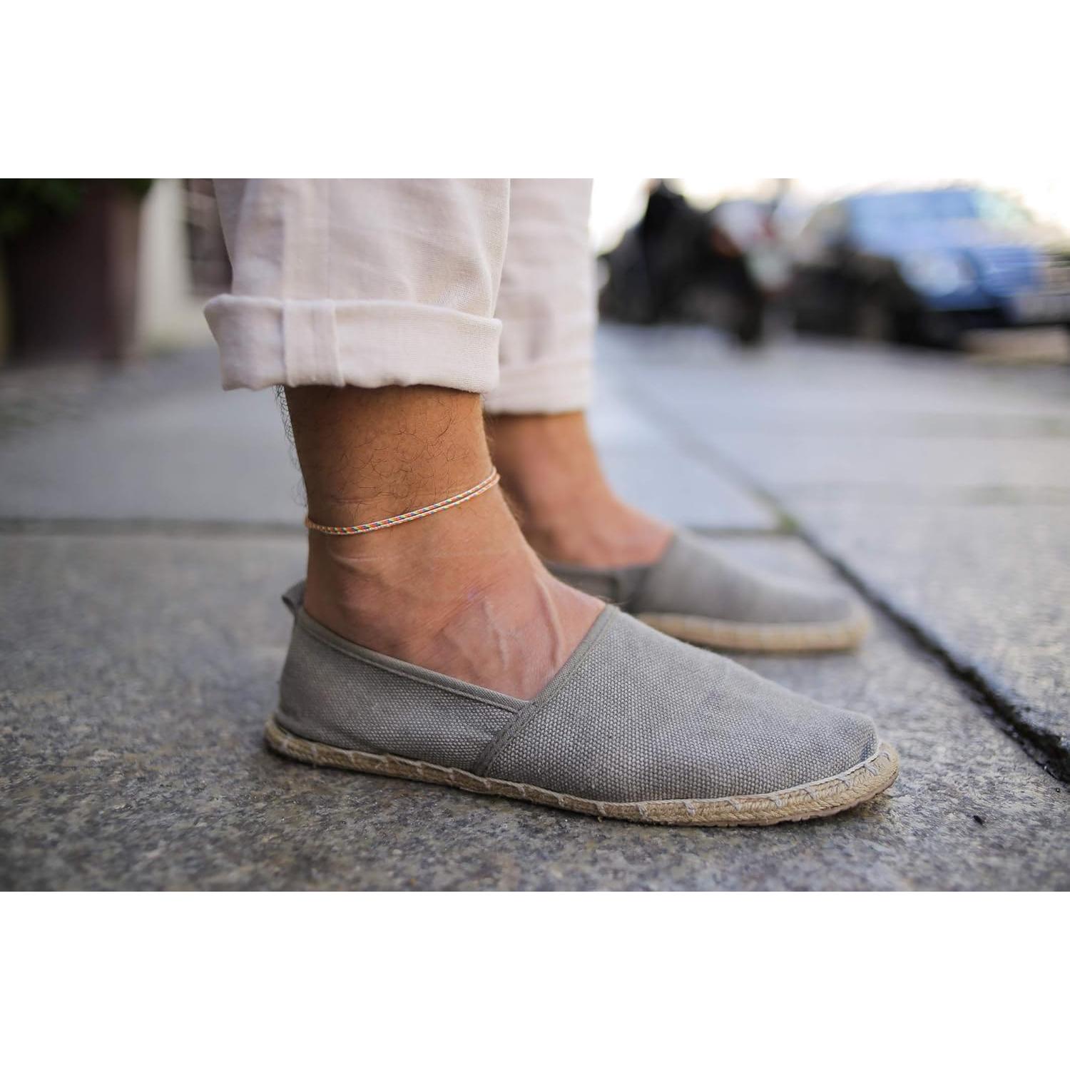 Pulsera de Tobillo Hecha a Mano Nami Oro Retro Ajustable 60cm