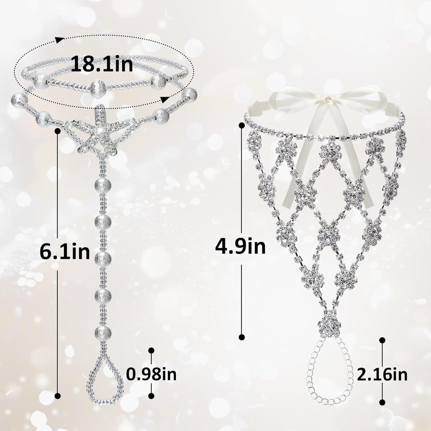 Sandalias Descalzas de Playa Cosweet con Cadena de Estrella de Mar