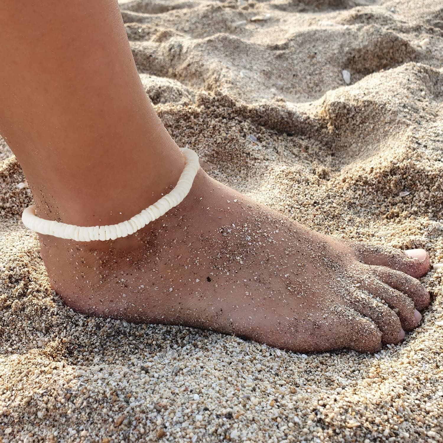 Pulsera de Conchas Puka Fesciory Ajustable para Mujeres