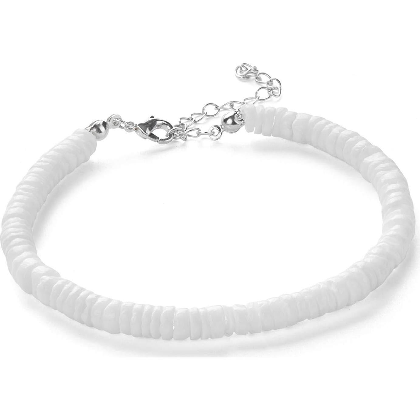 Pulsera de Conchas Puka Fesciory Ajustable para Mujeres