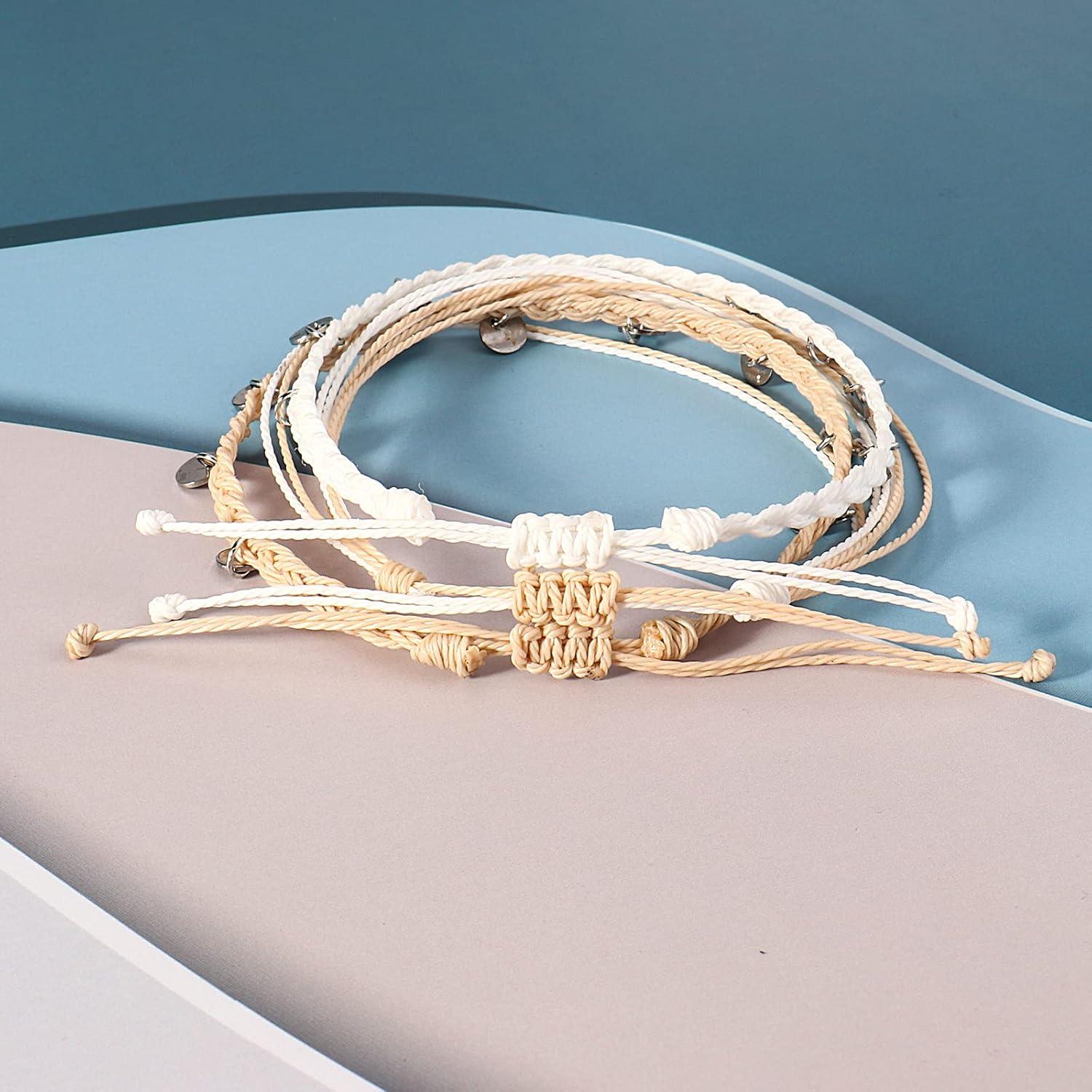 Brazaletes de Tobillo Impermeables FANCY SHINY - 3 Piezas Boho