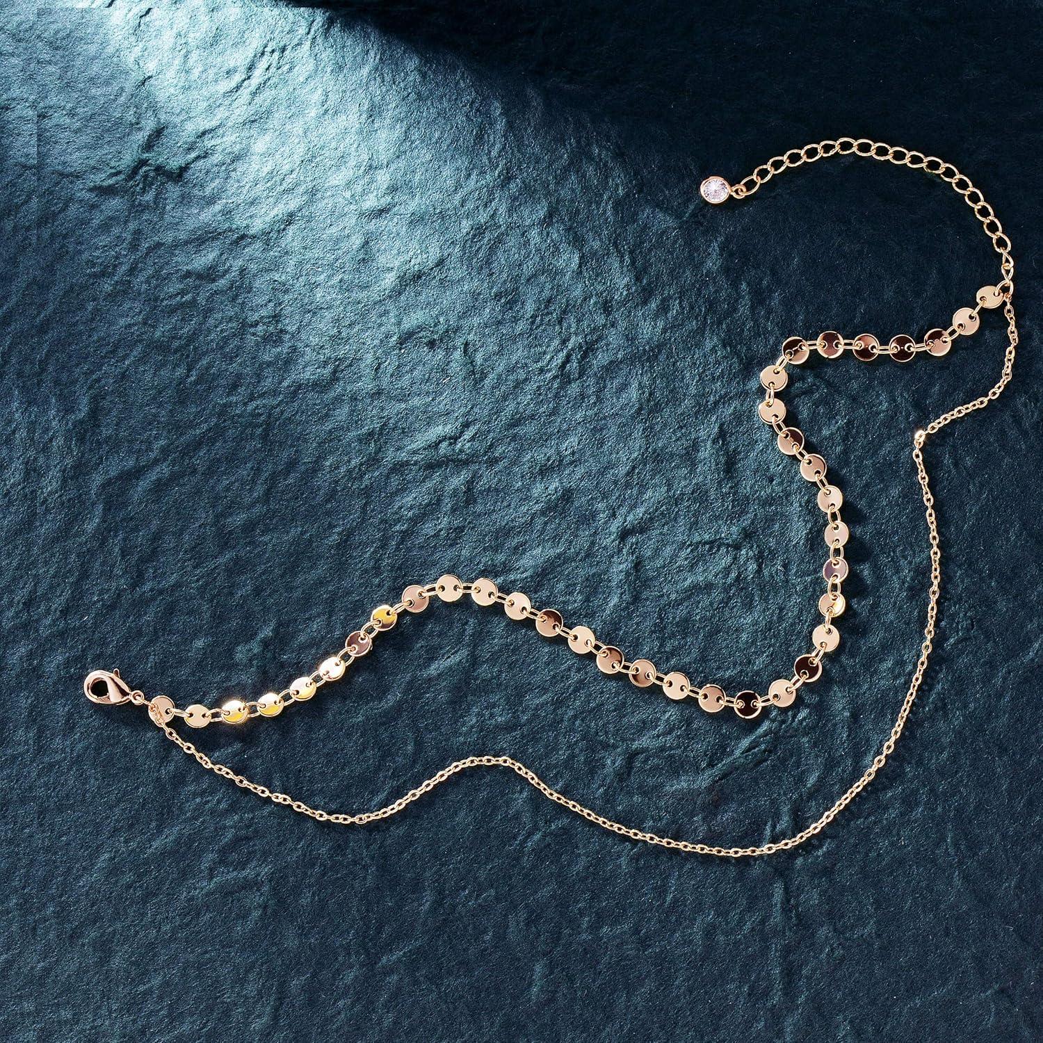 Pulsera de Tobillo Dainty LOYATA 21 cm + 5 cm Extensora Oro 14K