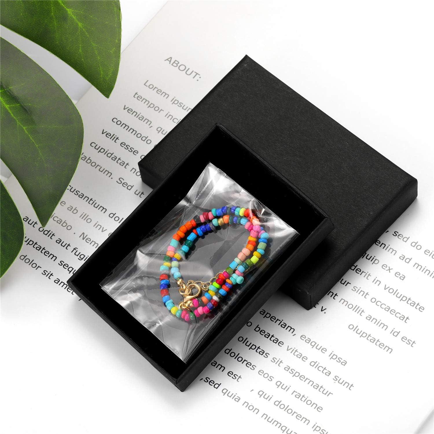 Pulsera de Tobillo de Cuentas Coloridas Starain para Mujeres 20 cm