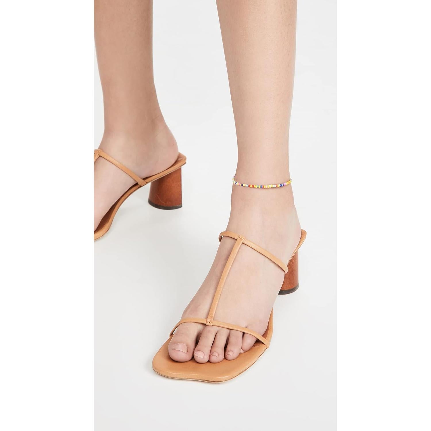 8 Pulseras de Tobillo de Cuentas Hechas a Mano para Mujeres