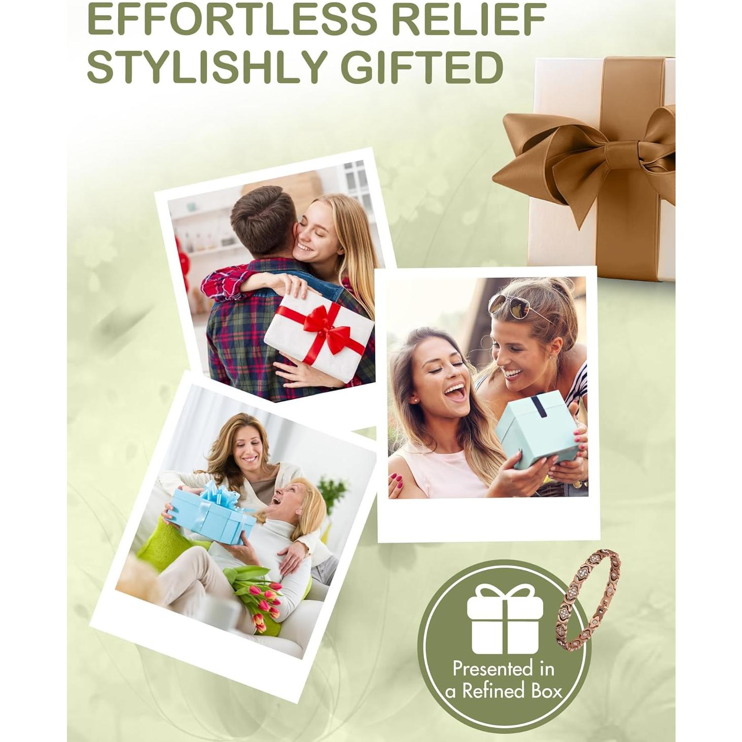 Pulsera de Tobillo de Cobre Feraco para Mujeres con Imanes