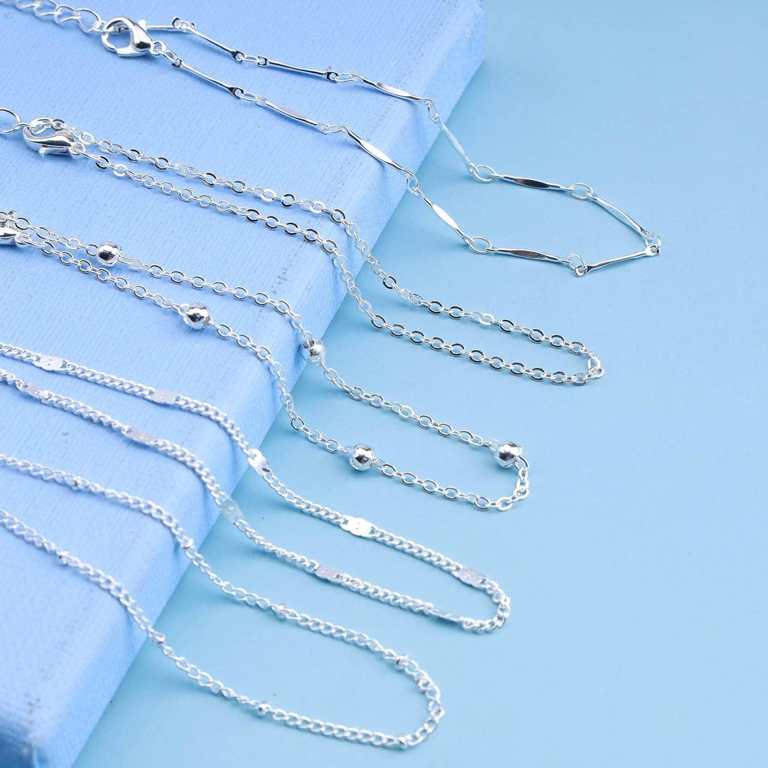 Pulsera de Tobillo Fesciory Oro 14K Ajustable 21-23cm